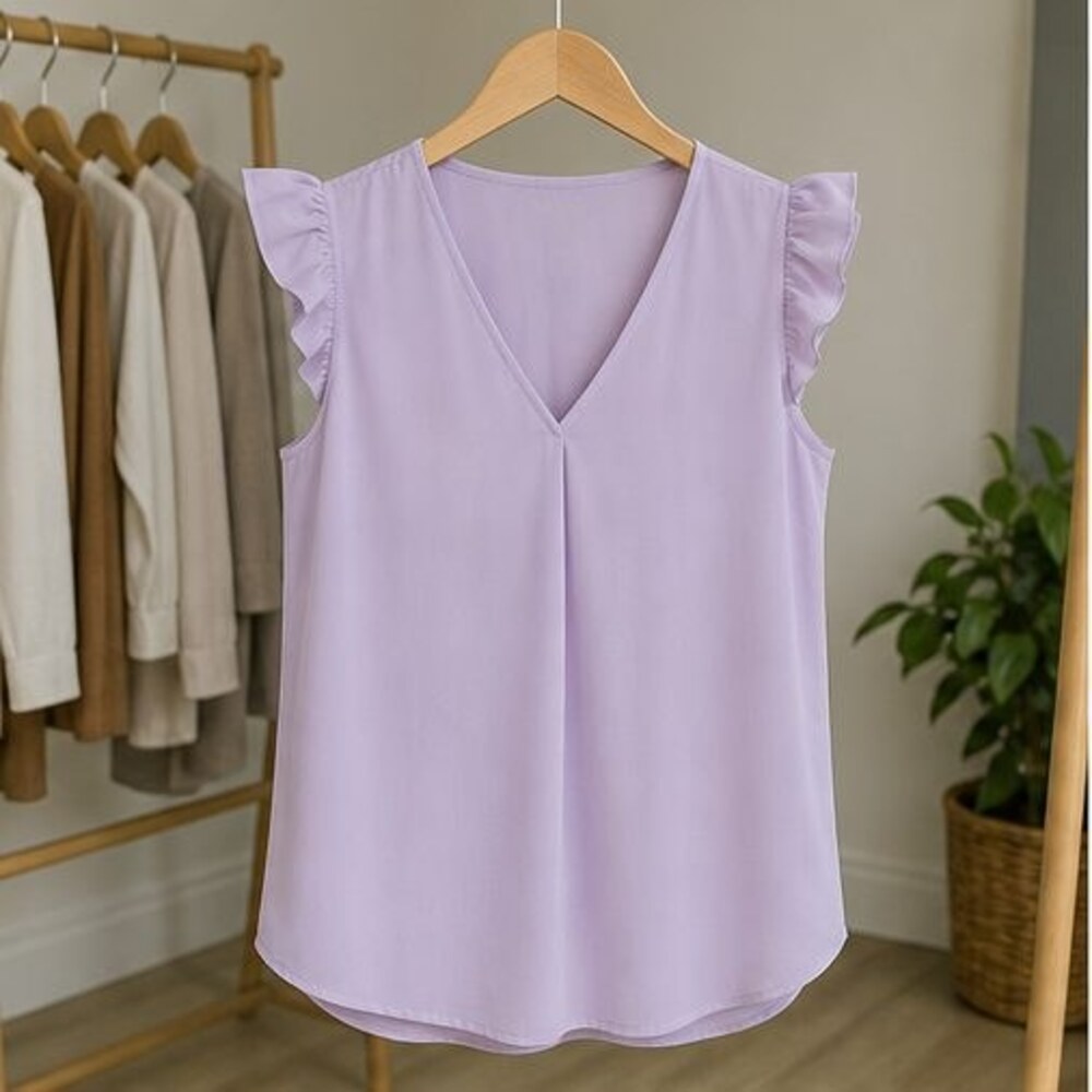 Lilac Wrap Blouse